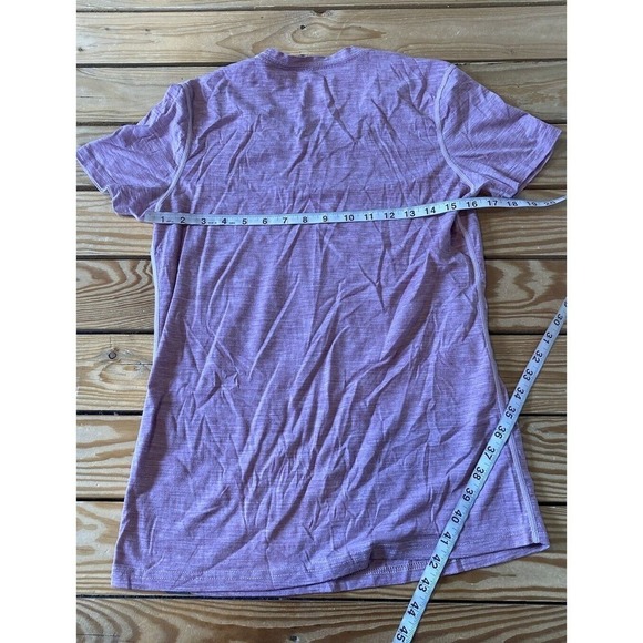 Meriwool Base Layer T Shirt Size Large Women’s Pink Short Sleeve - Picture 6 of 6